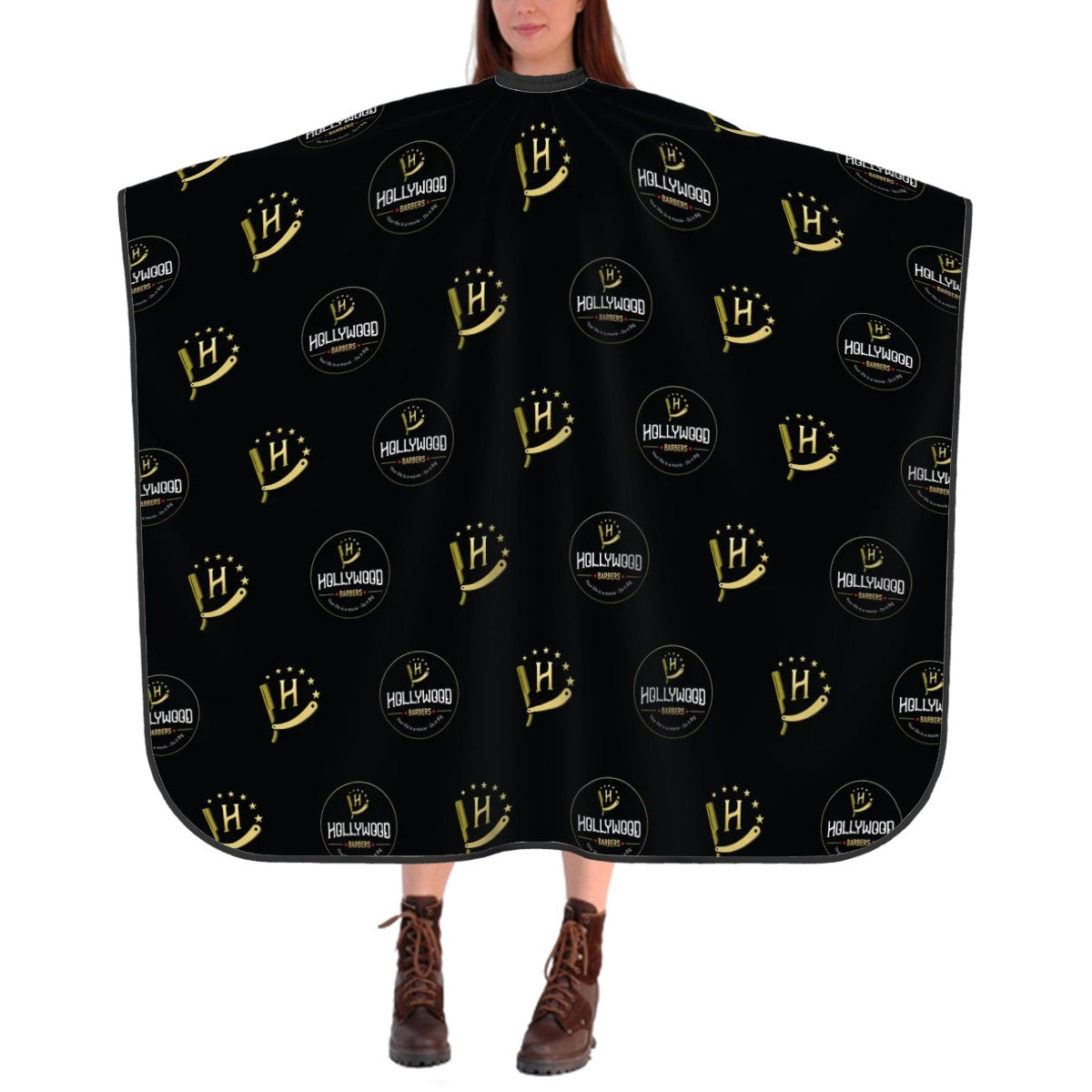 Barber Cape - Mix Black