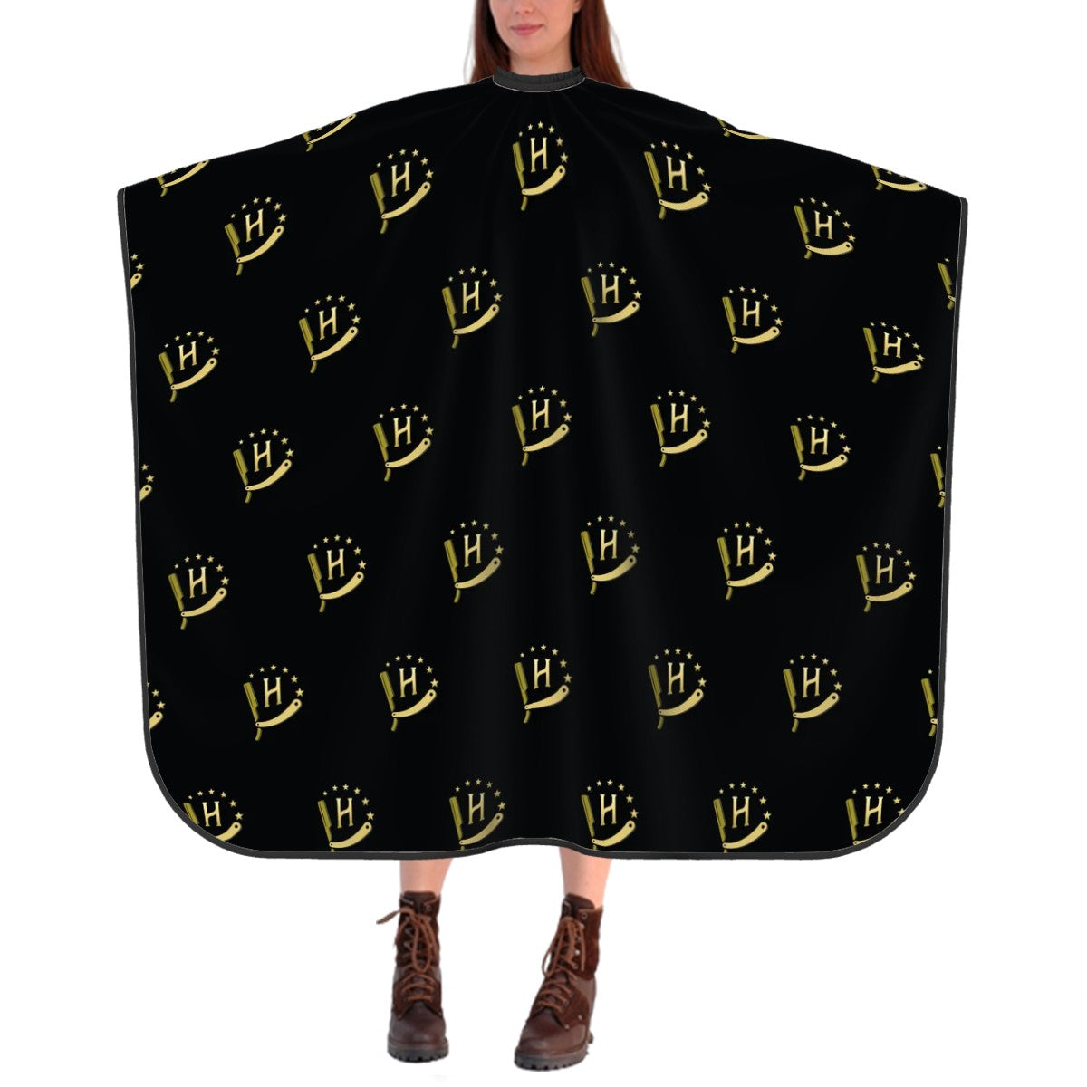 Barber Cape - Razor Black