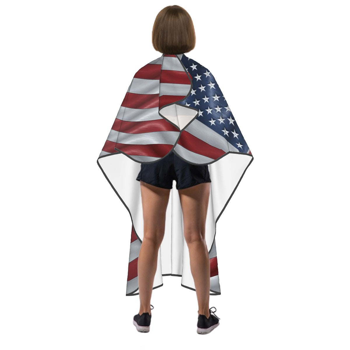 Barber Cape - Chrome Flag
