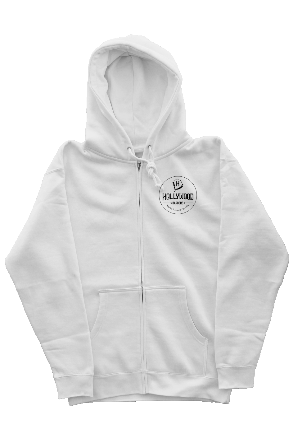 Round Logo Zip Hoodie
