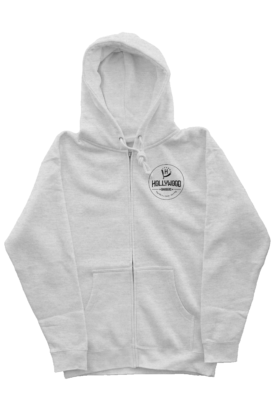 Round Logo Zip Hoodie