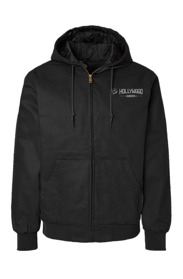 Hollywood Barbers Logo Canvas Work Jacket