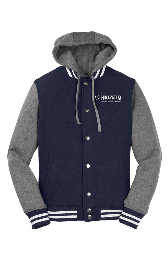 Hollywood Barbers Logo Letterman Jacket