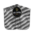 Barber Cape - Chrome Flag Silver