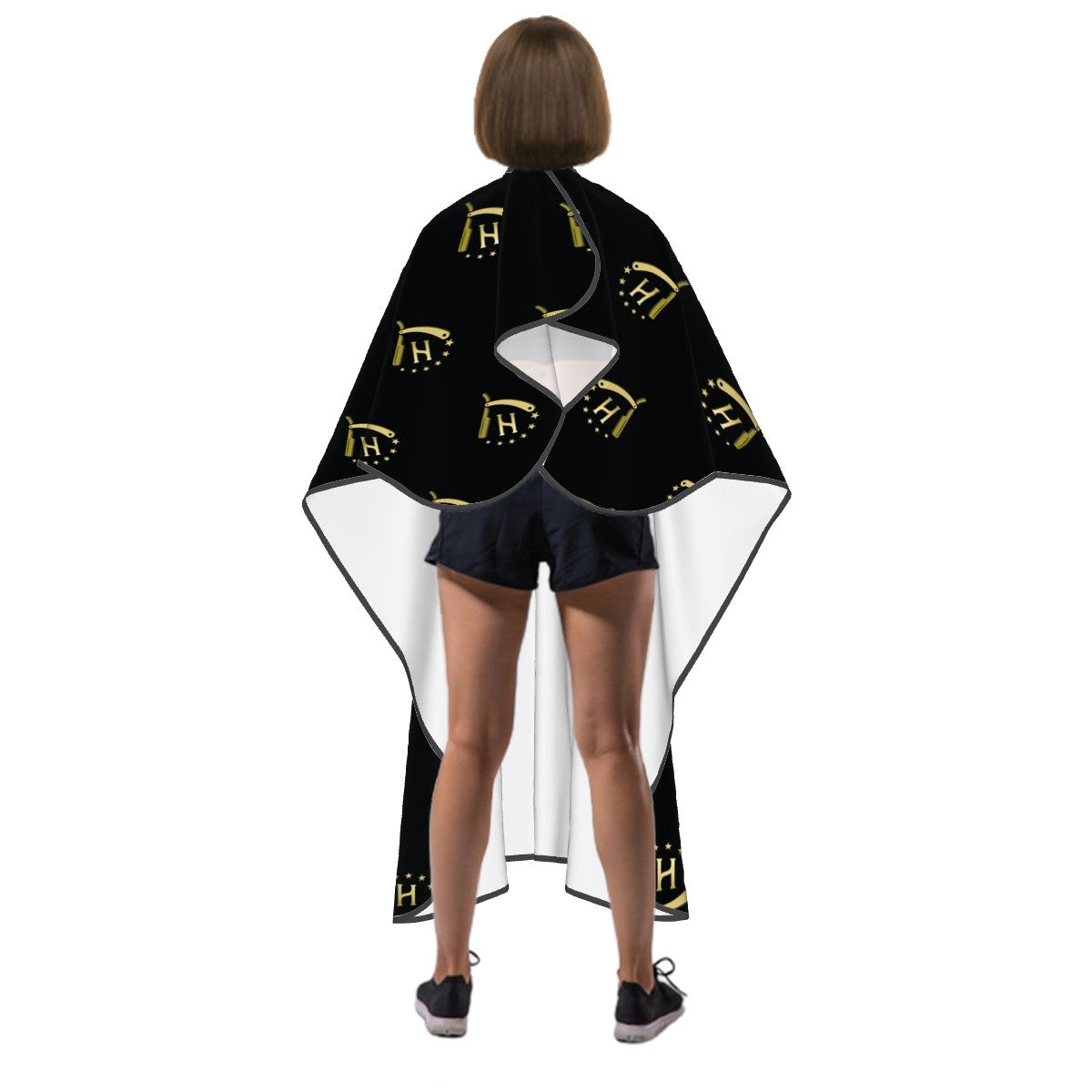 Barber Cape - Razor Black