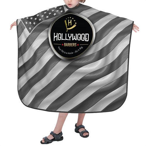 Kids Cape - Chrome Flag Silver