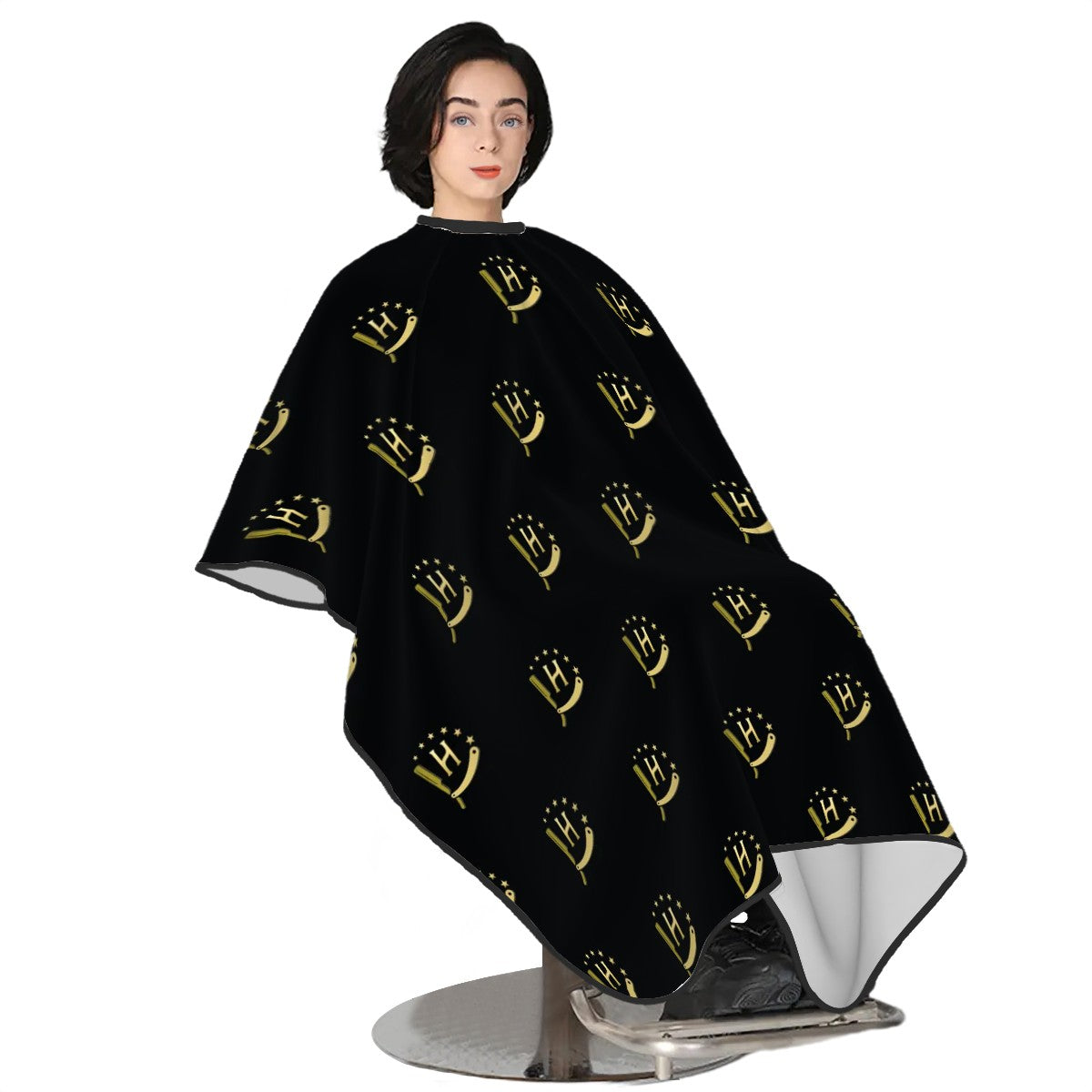 Barber Cape - Razor Black