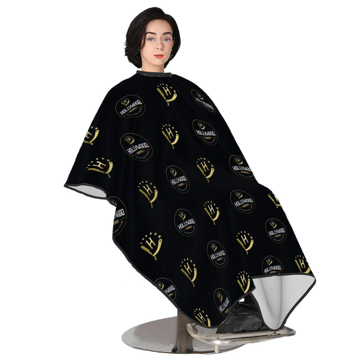 Barber Cape - Mix Black