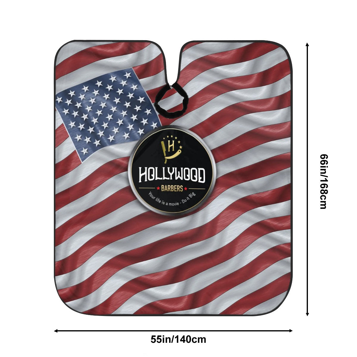 Barber Cape - Chrome Flag
