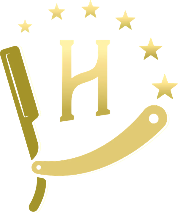 Hollywood Barbers razor emblem